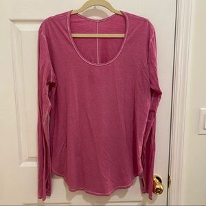 Lululemon pink longsleeve top